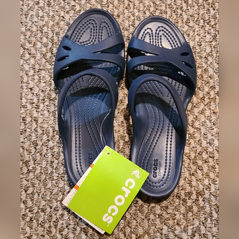 Crocs Navy Blue Kelli Sandals